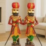 Handcrafted Rajasthani Wooden Decorative Statues
