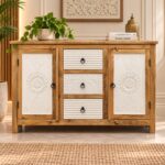Hand-Carved Sideboard Cabinet