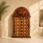 Rose Wood Brass Fitted Window - Image 2