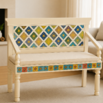 2 Seater Shesham Wood Sofa