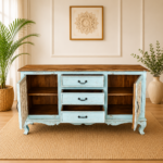 Antique Blue Sideboard - Image 2