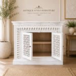 Hand Carved White Sideboard - Image 2