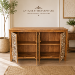 Mandala Carved Sideboard - Image 2