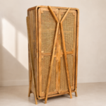 Mango Wood Cane Wardrobe