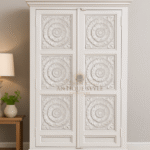 Mango Wood Carving Almirah
