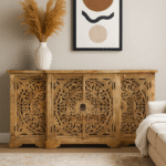 Mango Wood Carving  Side  Board