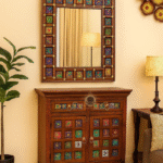 Mango Wood Tile Fitted Side Board