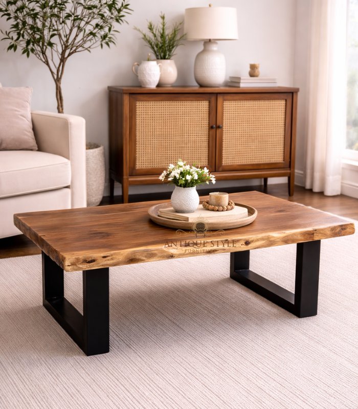 Aakasya Wood Coffee Table Category_- Living Room Sub Category_- Coffee Table Aakasya Wood Coffee Table - Image 1