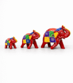 Hand-Painted wooden Elephant - Image 2