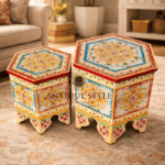 Hand Painted Wooden Table