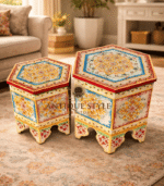 Hand Painted Wooden Table