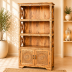 Artisan Wooden Bookcase - Image 2