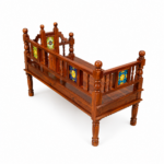 Shesham 2 Seater Sofa With Table - Image 3