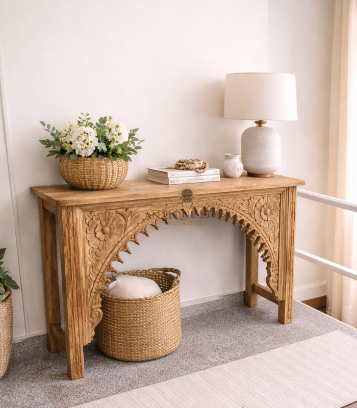Mango Wood Console Table Mango Wood Console Table - Image 1