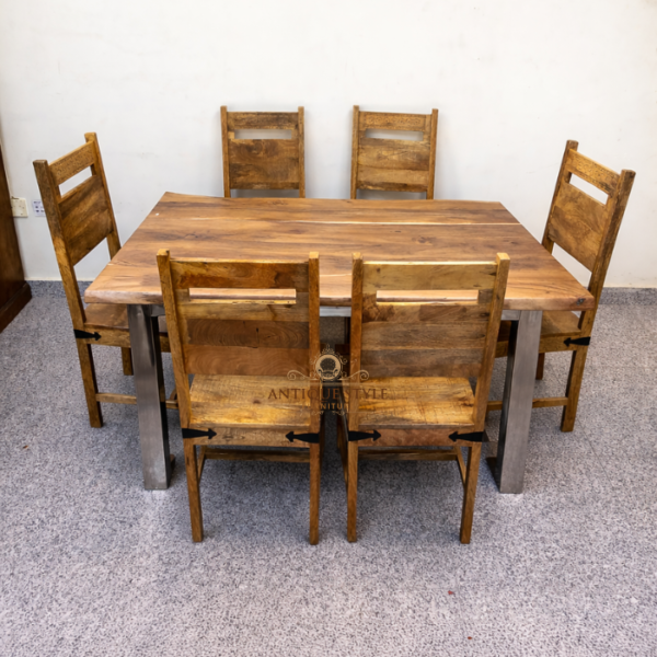 Live Edge Top Dining Table in Sharjah