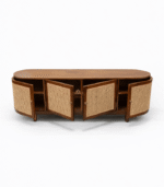 Cane Designed Wooden Side Board - Image 2