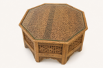 Octagon Coffee Table with Glass - Image 2