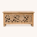 Artisan Floral Wooden Chest