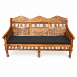 Rajwadi Sheesham Sofa Set (3+1+1 Seater) - Image 3