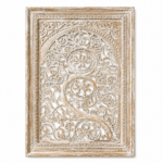 Rustic Scrollwork Wooden Panel - Image 2