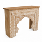 Hand-carved entryway console table - Image 2