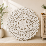 Mandala Hand-Carved Wall Panel - Image 2