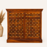 Sheesham Wood Sideboard Fitted with Brass