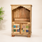 Tile-Inlay Mango Wood Temple