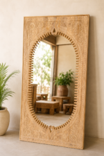 Maharaja Floral Carved Mirror Frame - Image 2