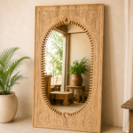 Maharaja Floral Carved Mirror Frame
