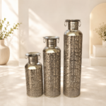 Vintage Silver Cutwork Lantern Set of 3