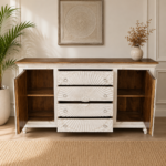 Sunburst Carved Sideboard - Image 2