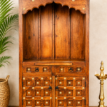 Artisan Brass Wooden Mandir