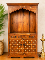 Artisan Brass Wooden Mandir