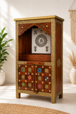 Brass Fitted Wooden Mandir - Image 2