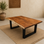 Live Edge Solid Wood Coffee Table - Image 2