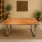 Live Edge Solid Wood Dining Table
