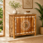 Mandala Hand-Painted Sideboard