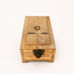 Handcrafted Wooden Shaving Box with Mirror - Image 2