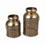 Metal Cutwork Lantern Set - Image 2