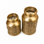 Vintage Cutwork Golden Lantern Set - Image 2
