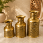 Vintage Golden Lantern Set