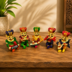 Rajasthani Wooden Musician (Set OF 5pc's)