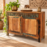 Handcrafted Reclaimed Wood Sideboard - Image 2