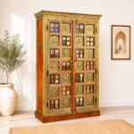 Antique Brass Wooden Almirah