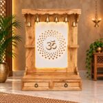 Natural Wood Wall Mounted Temple