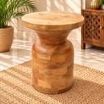 Solid Wood Round Side Table - Image 2