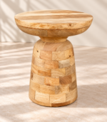Sculptural Mango Wood Side Table - Image 2